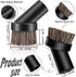 Universal Vacuum Attachment Kit Wet Dry Plastic Vacuum Hose Adapter 1-1/4" Vacuum Cleaners Accessories with Horse Hair Brush Extension Wand Flexib...