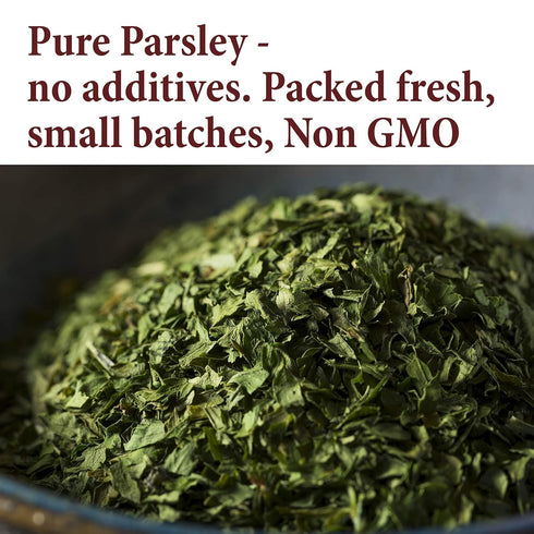 The Spice Way Parsley Flakes - Burst of Freshness in Every Dish! (1 oz) Dried Chopped Leaf - Non -GMO & Vegan-Friendly...