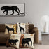 VENUSL Set of 4,African Animals,Giraffe,Elephant,Horse,Leopard with Zebra Pattern & Leopard Pattern Decorative Throw Pillow Covers,One-Side Printe...