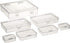 7 Pieces Mixed Sizes Rectangular Empty Mini Clear Plastic Organizer Storage Box Containers with Hinged Lids for Small Items and Other Craft Projec...