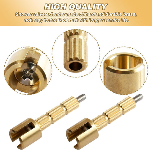 970-0770 Stem Adapter with Screw, for Faucet, Plumbing Equipment Replacement, Brass- 2 Pcs...