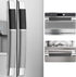 MRKG Refrigerator Door Handle Covers, Set of 4, Washable Without Fading or Cracking, Keep Your Kitchen Appliance Clean from Smudges, Drips, Food Stains, Oil. (Black, Grey)