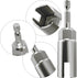 2 Pack (13mm,19mm) 1/4 Inch Hex Shank Nut Driver Power Wing Nut Driver Set Bit Socket Wrenches Tools Set Slot Wing nuts Drills Bits for Panel Nuts...