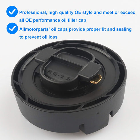 Oil Filler Cap, Replace 11128655331, 11-12-8-655-331 Compatible with BMW - 128i 135i 320i 328i 328xi 335i 528i 535i 740Li 740i M3 M5 M6 X1 X3 X5 X...