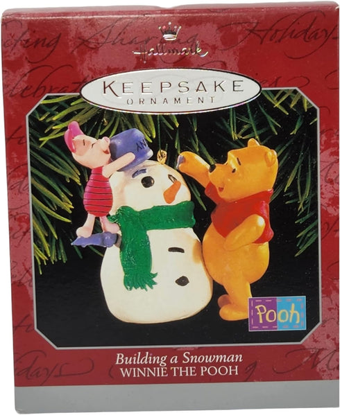Hallmark Building a Snowman Winnie The Pooh 1998 Keepsake Ornament QXD4133...