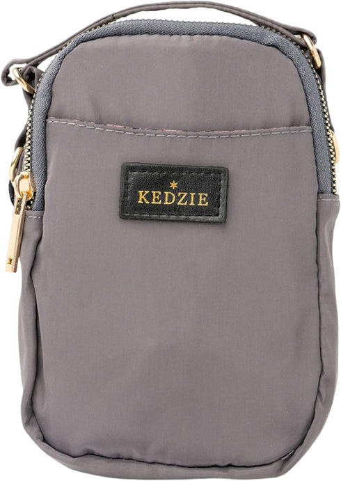 KEDZIE Crosstown Crossbody Zipper Bag with Adjustable Strap...
