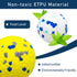 6 Pcs Dog Balls Tennis Ball for Aggressive Chewers Indestructible Dog Teething Chew Toys for Large Medium Small and Puppies, More Biting-Proof Ato...