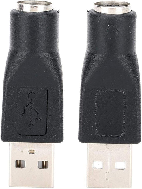 ASHATA PS-2 to USB,5PCS USB Male to for PS/2 Female Adapter Converter for Keyboard Mouse with for PS/2 Interface,PS/2 Male Converter Changer Adapt...