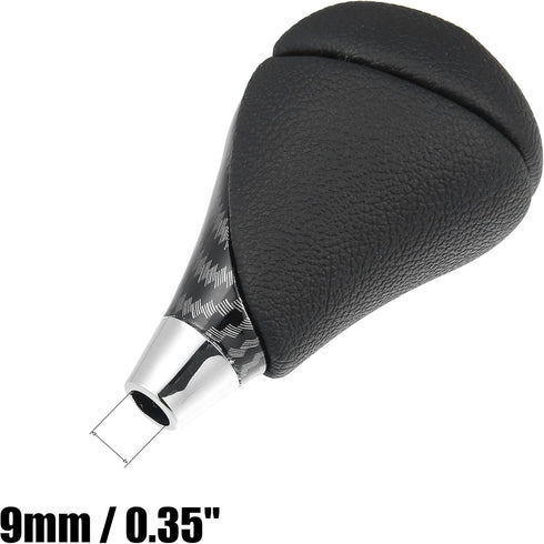 X AUTOHAUX Car Auto Automatic Gear Stick Shift Knob for Lexus ES350 2007-2015 GS450h 2007-2011 for Lexus RX450h Black Faux Leather Carbon Fiber Pa...