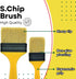Paint Brushes for Walls 5 pcs, Chip Brush Set, 1, 1, 2, 2, 3 inch | Chalk Paint Brush for Furniture, Wax Brush, Disposable Brush, Trim Paint Brush...