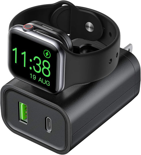 24W USB C Charger, 3 in 1 Design with Apple Watch Wireless Charger, PD Charger for iPhone, AirPods...