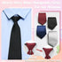 Womens Tie Black Tie for Woman, Adjustable Pre Tied Clip on Ties for Women Girls, 14" Women Necktie Acessory...