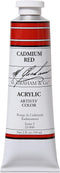 M. Graham 2-Ounce Tube Acrylic Paint, Cadmium Red......