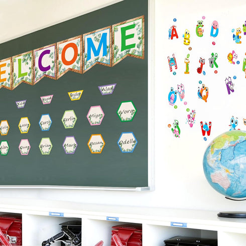 Eucalyptus Welcome Banner Classroom Bulletin Board Decoration Boho Classroom Welcome Sign Decor...