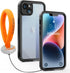 inkolelo Compatible with iPhone 14 Plus Waterproof Case, Built-in Screen Full-Body Protector with Floating Strap IP68 Waterproof Case for iPhone 1...