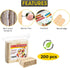 200 Pcs Natural Wooden Food Grade Craft Sticks - Ice Cream Stick - Popsicle - 4.5 inch Length - Suit Crafting, Stirring, Paddle, Waxing, Small Ice...