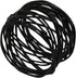 Handmade Round Mesh Black Napkin Rings Holder for Dinning Table Parties Everyday, Set of 6...