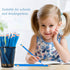 Zhanmai 36 Pieces Checking Pencils Erasable Pencils Pre Sharpened #2 HB with Erasable Tops for Checking Map Coloring Tests Grading (Blue)...