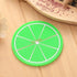 7 Pieces Fruit Slices Silicone Coasters Non-Slip 240? Heat Resistant Hot Insulation Pads 3.5" Jelly Cartoon Unique Cup Mats Drink Placemats for Dr...