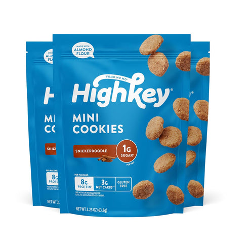 HighKey Low Carb Snickerdoodle Cookie - Keto Snacks Diabetic Desserts Diet Friendly Food Gluten Free Zero Carbs Treat Cinnamon Sweets Healthy Snac...