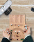 Baseball Dice Board Game Wood, Wooden Baseball Board Game with Dice Marbles for Kids Adults, Fun Double Battle Table Game...