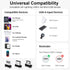 Magnetic Charging Cable 3A Fast Charging(3 Pack,6.6/6.6/6.6ft) 3 in 1 Magnetic Phone Charger with LED Light, Nylon Braided, for Lightning/USB-C/Mi...