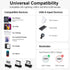 Magnetic Charging Cable 3A Fast Charging(3 Pack,3.3/6.6/6.6ft) 3 in 1 Magnetic Phone Charger with LED Light, Nylon Braided, for Lightning/USB-C/Mi...