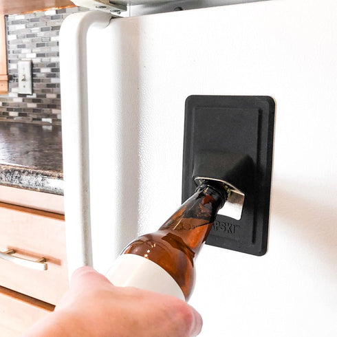 30 Watt CAPSKI | Silicone Portable Movable Man Cave Bottle Opener | No Screws or Glues | Grips Shiny Surface | Man Cave Gift...