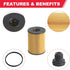 26350-2S000 Oil Filter Fits for 2020-2023 Hyundai Tucson Sonata Santa Kia Sorento K5 2.5L Engine Replaces# 263502S000 (2 Pcs)...