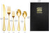 Kitchen Utensil Stainless Steel Cutlery Set 5 Pieces - (2 Spoons, 2 Forks and 1 Knife) (Gold)...