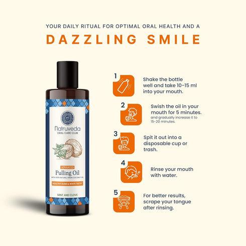 Advanced Coconut Oil Pulling - 10 Fl Oz - Extra Virgin Coconut Oil, Mint - Healthy Gums & Strong Teeth - Best Oil Pulling Mouthwash - Oil Pulling,...