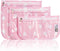 TSA Approved Toiletry Bag,Set of 3 Clear Diaper Bag Organizing Pouches Waterproof Quart Size Travel Pouch Set,Multi-purpose Diaper Organizer for M...