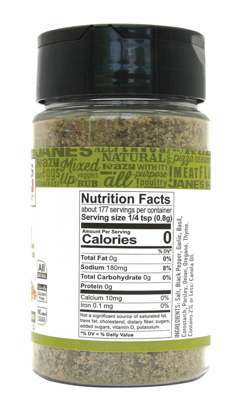 Jane's Krazy Seasonings Mixed-Up Basil Seasoning, 5 Ounce...