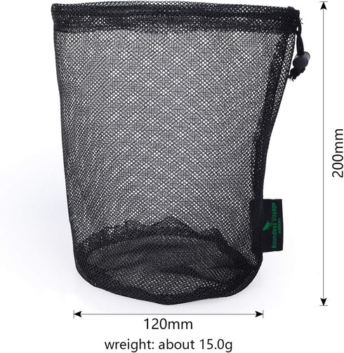 5pcs Nylon Mesh Drawstring Bag Sports Equipment Bag Outdoor L...