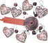 Garden Loving Heart Wind Chimes Outdoor Indoor Decor, Hand-Made Heart Musical Wind Chime, Mobile Wind Catcher Romantic Wind-Bell for for Home, Mom...