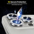 Tensea for iPhone 15 Pro & iPhone 15 Pro Max Camera Lens Protector Bling, Tempered Glass Screen Protector Protection Camera Cover Diamond Metal In...