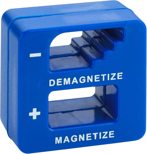 Demagnetizer and Magnetizer - Blue - for Screwdrivers Tips, Bits, and Small Tools, Large or Big Screws, Drills, Drill Bits, Sockets, Nuts, Bolts, ...