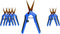 Happy Hydro - Trimming Scissors - Curved Tip - Titanium Coated Blades with Spring-Loaded Comfort Grip Handles - 2 Pack...