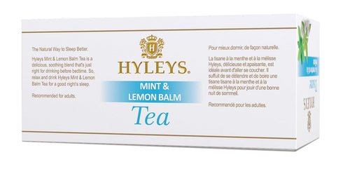Hyleys Sleep Lemon Balm Herbal Tea - Relaxing Evening Blend, Caffeine-Free, 100% Natural, Non-GMO, Gluten-Free, Dairy-Free, Sugar-Free, Decaf - 25...