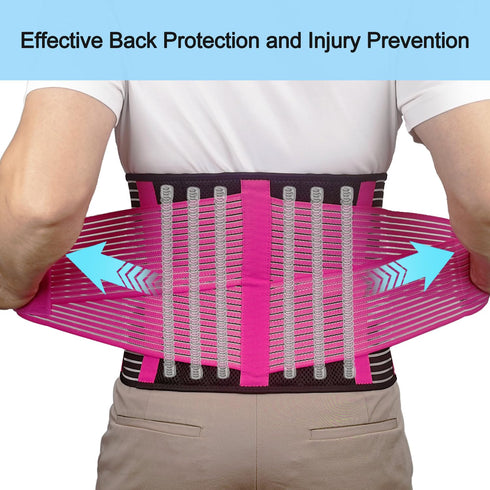 Back Support Brace Belt for Men & Women, Breathable Lumbar Support Belt, scoliosis back brace, Waist Relax Lower Back Pain & Sciatica Pain Relief ...