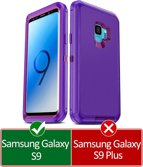 LeYi for Samsung S9 Case, Galaxy S9 Cases, 3 in 1 Full Body Shockproof Rubber Dustproof Rugged Defender Protection Phone Cover for Samsung S9 Phon...