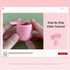 Lily's Lyric Flower Crochet Kit | Tulip Flowerpot | Step-by-Step Video Tutorial for Adults Teenagers | DIY Home Decoration Craft Gift Idea Purple&...
