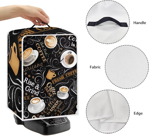 Delicious Coffee Coffee Maker Cover Mixers Small Kitchen Machine Cover Blender Dust Cover Kitchen Stand Mixer Cover Small Appliance Covers...