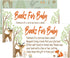 Woodland Creature Books for Baby Shower Request Cards (50 Pack), Baby Shower Invitation Inserts....