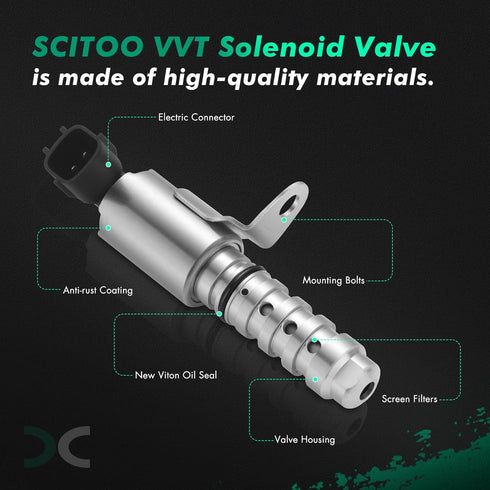 SCITOO 918-116 VVT Control Actuator Solenoid 2009-2013 for Nissan Cube 2013-2014 for Nissan NV200 2007-2012 for Nissan Sentra...