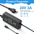Power Supply Cigarette Lighter Socket AC to DC Adapter 100V-240V to 24V 3A Car Power Charger Converter (24V 3A)......
