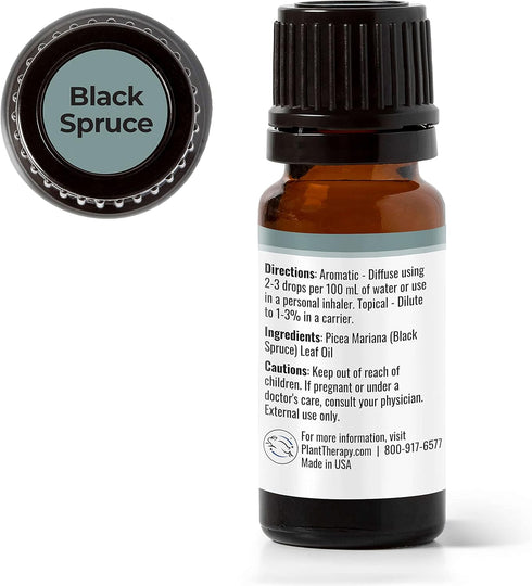 Plant Therapy Black Spruce Essential Oil 10 mL (1/3 oz) 100% Pure, Undiluted, Therapeutic Grade...