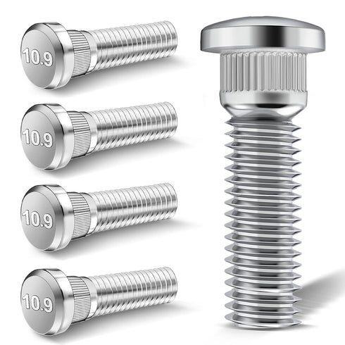 Wheel Studs, 5 Pack 49mm Long & M12x1.5 Wheel Stud and Lug Nuts, OEM Number 610-266 90942-02049, Tire Bolts Replacement for Toyota Chevrolet Lexus...