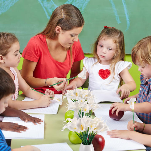 Zhanmai 24 Pieces flower pens bulk Sunflower Butterfly Pens calla lily pens Ballpoint Writing Pens 0.5 mm 0.7 mm for Home School Office Party favo...