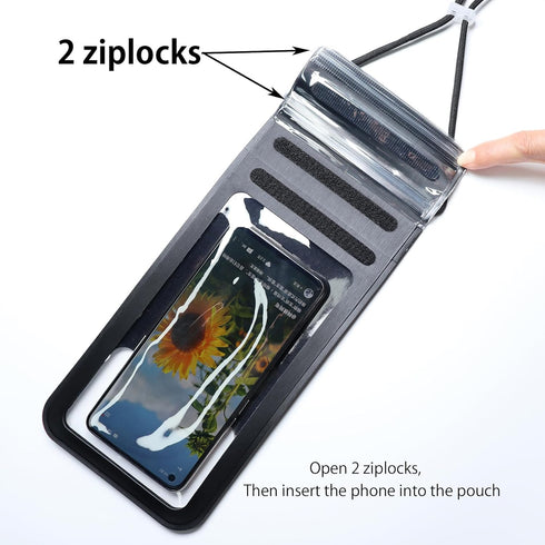 Waterproof Phone Pouch,IPX8 Waterproof Phone Case Bag Holder for iPhone 15/14 Plus/13 Pro Max/12 Pro Max/11 Pro Max/Xs Max to 6.9" for Swimming (B...